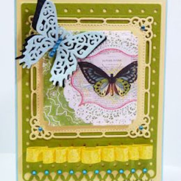Spellbinders Nestabilities Card Creator A2 Fancy Ribbon Threader 4 pcs - Picture 6 of 8